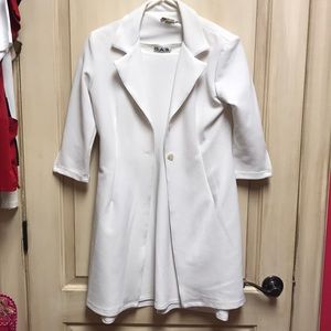 G. A. S. white dress and jacket set